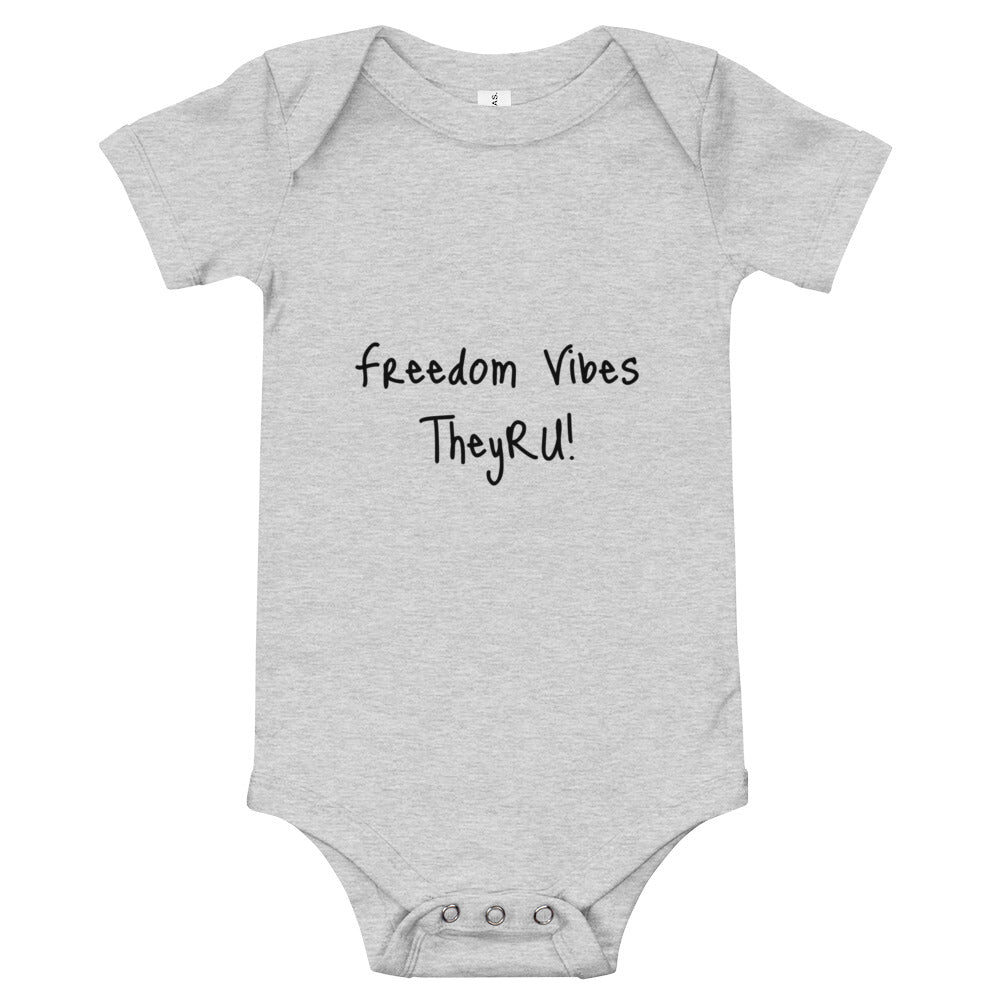 Freedom Vibes Baby short sleeve one piece