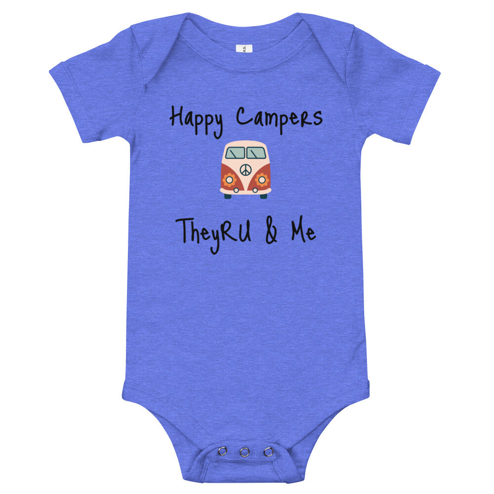Happy Campers Van Graphic Baby short sleeve one piece