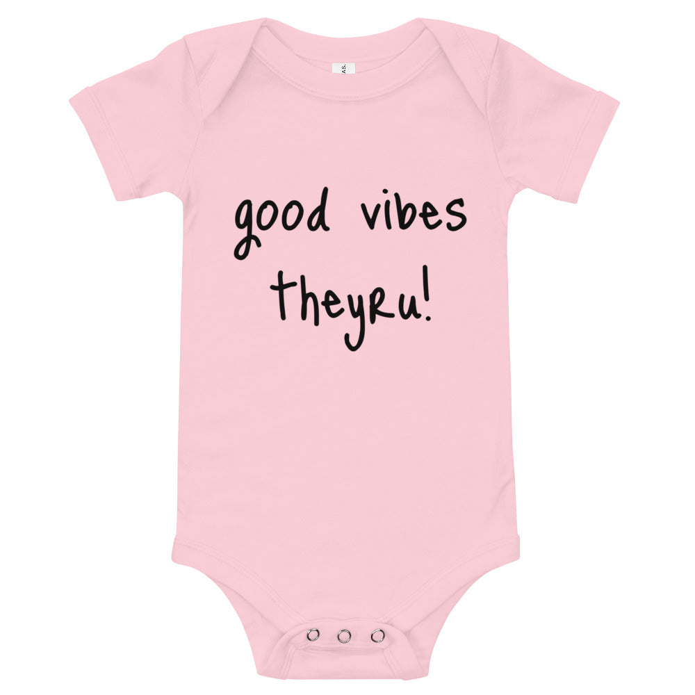Good Vibes Baby short sleeve one piece