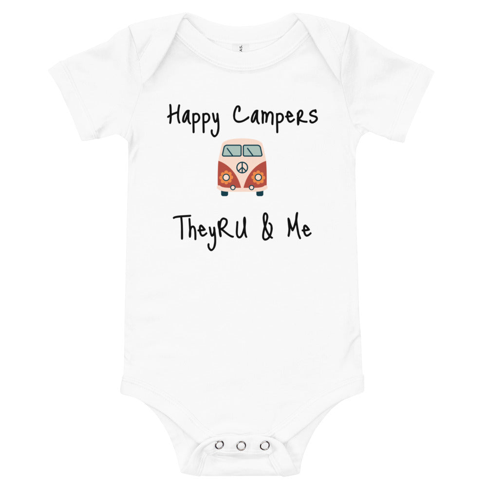 Happy Campers Van Graphic Baby short sleeve one piece