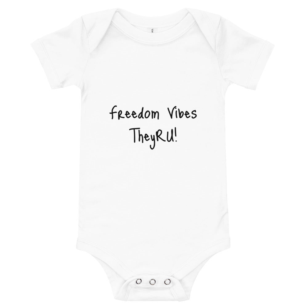 Freedom Vibes Baby short sleeve one piece