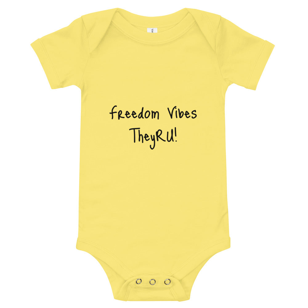 Freedom Vibes Baby short sleeve one piece