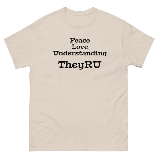 Peace Love Understanding Men's classic tee