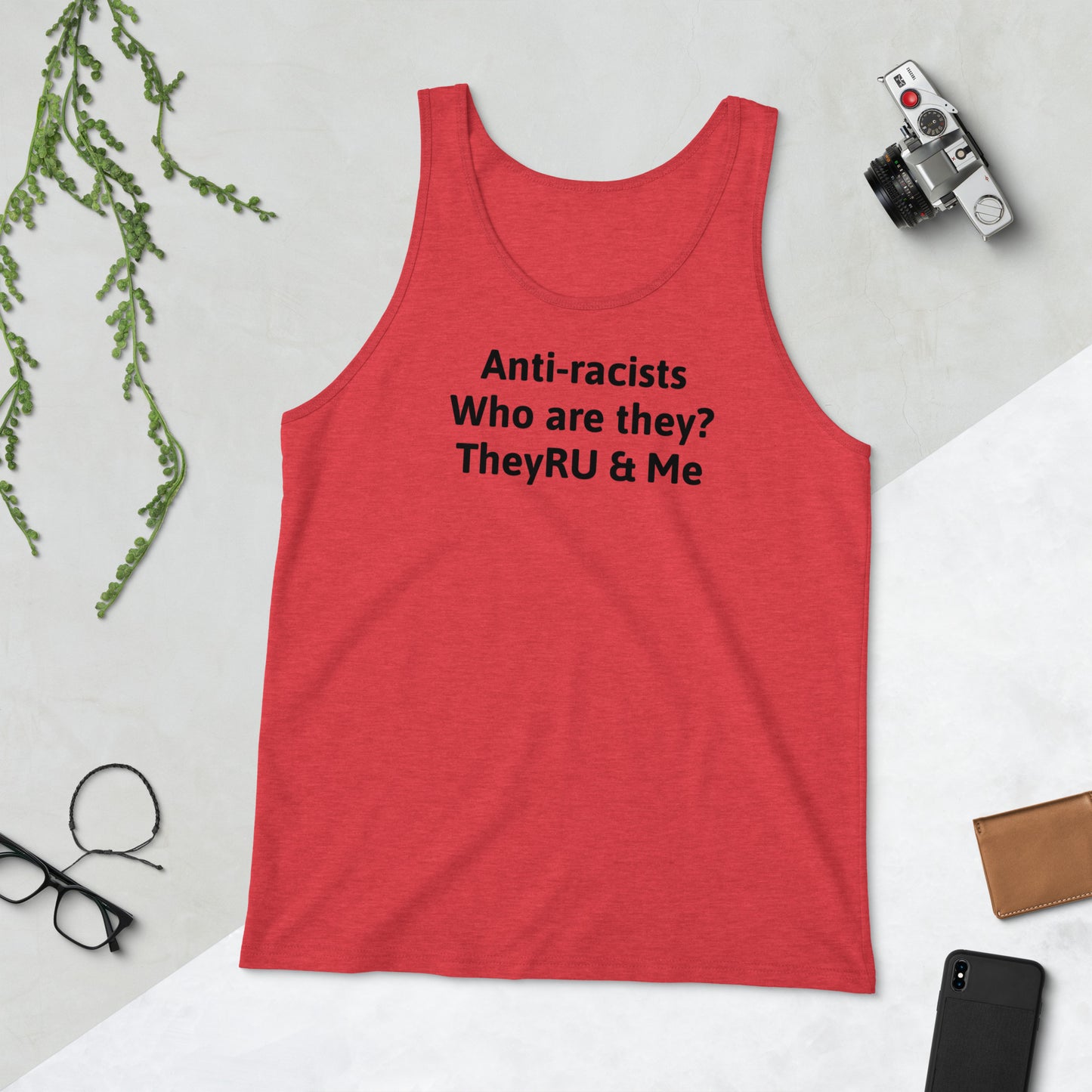 Anti-racists Who Are They? Unisex Tank Top