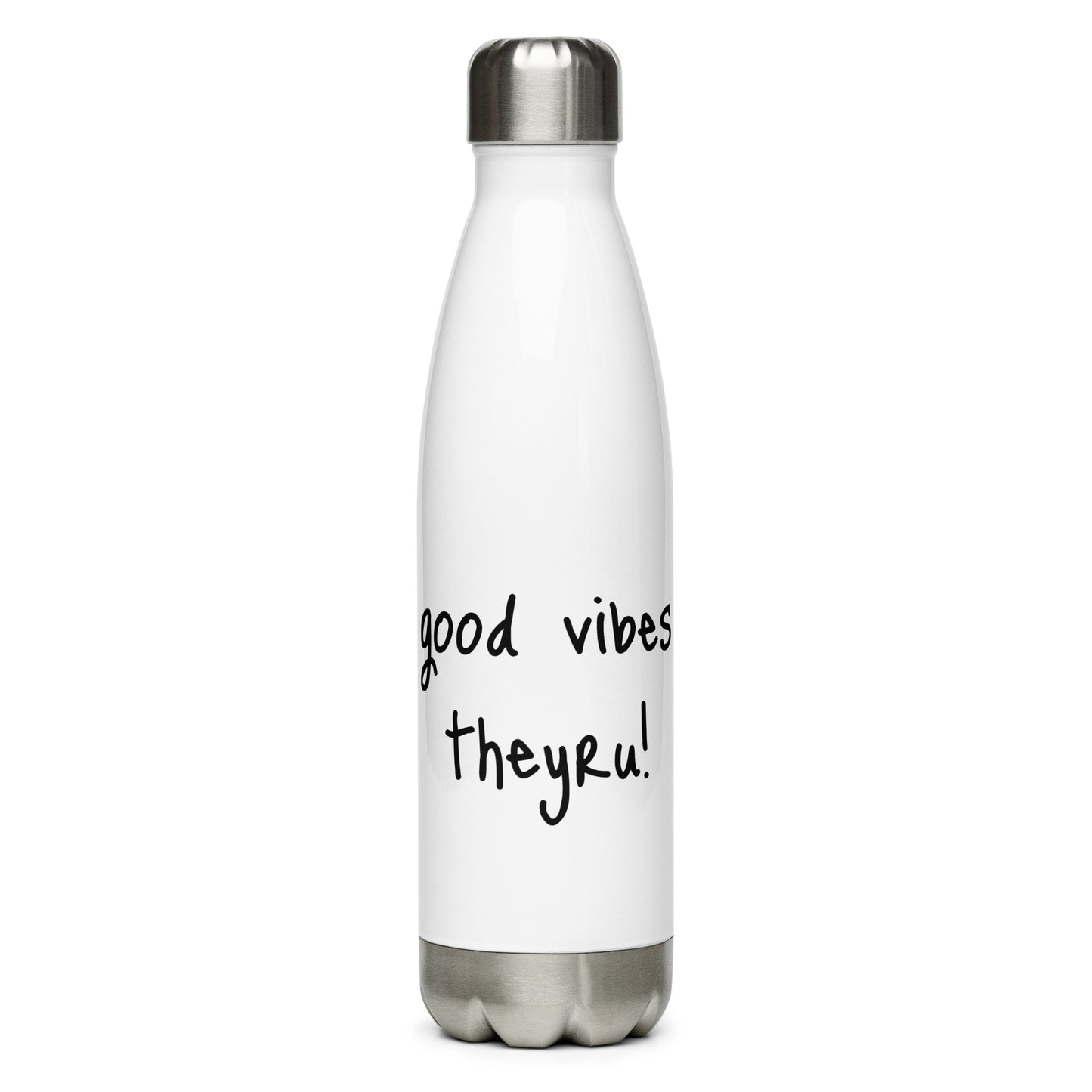 Good Vibes Stainless Steel Water Bottle