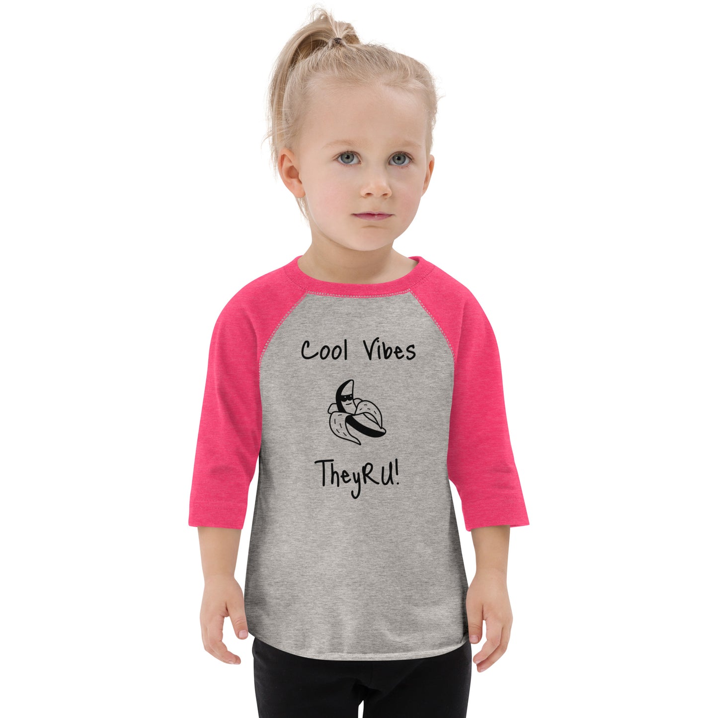 Cool Vibes Banana (graphic) Toddler baseball shirt