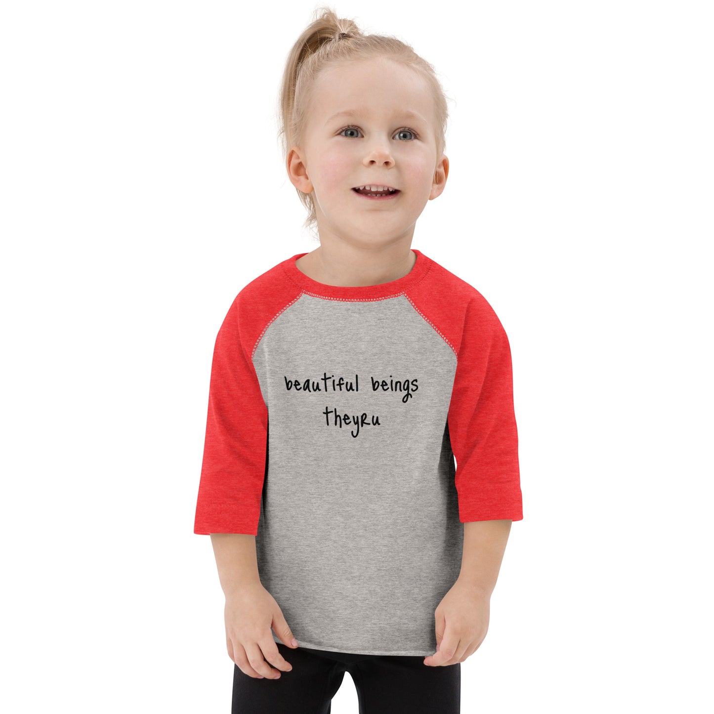 Beautiful Beings Toddler baseball shirt