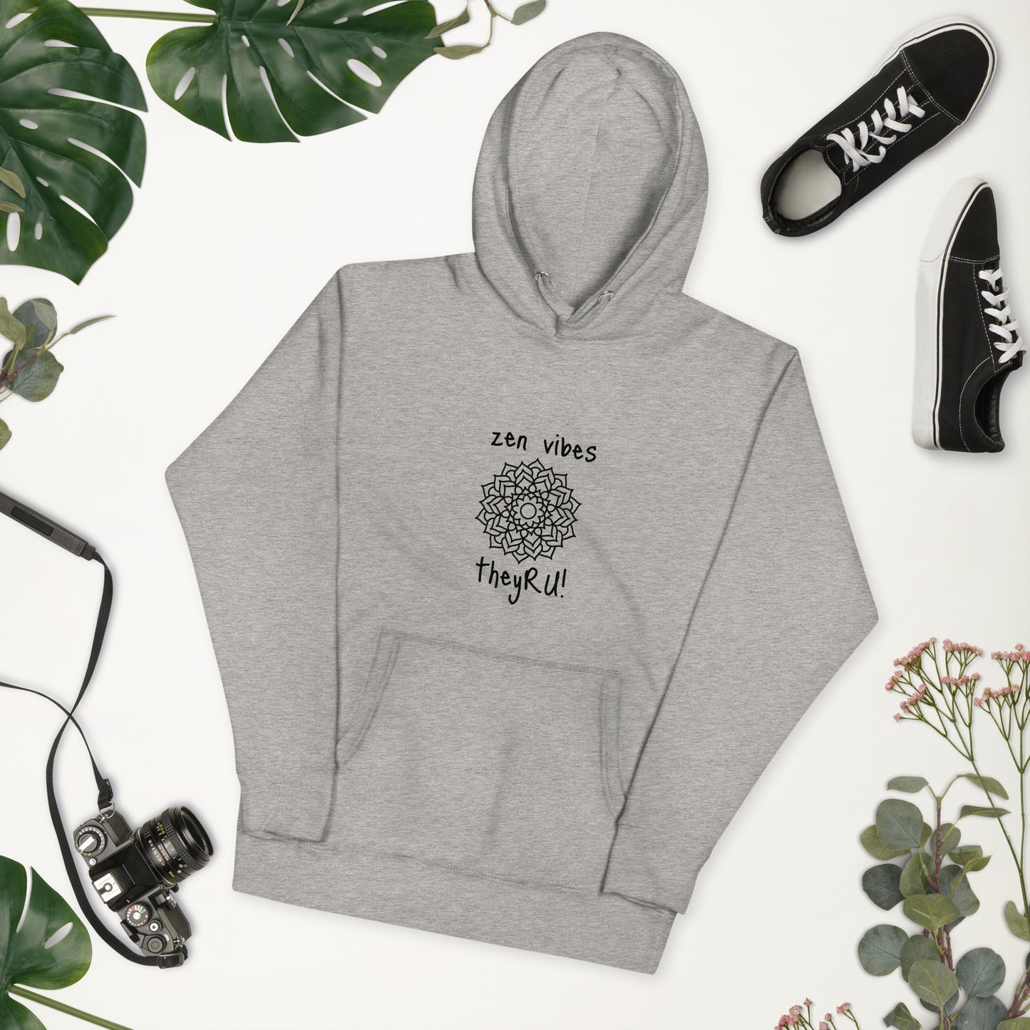 Zen Vibes Mandala Graphic Unisex Hoodie