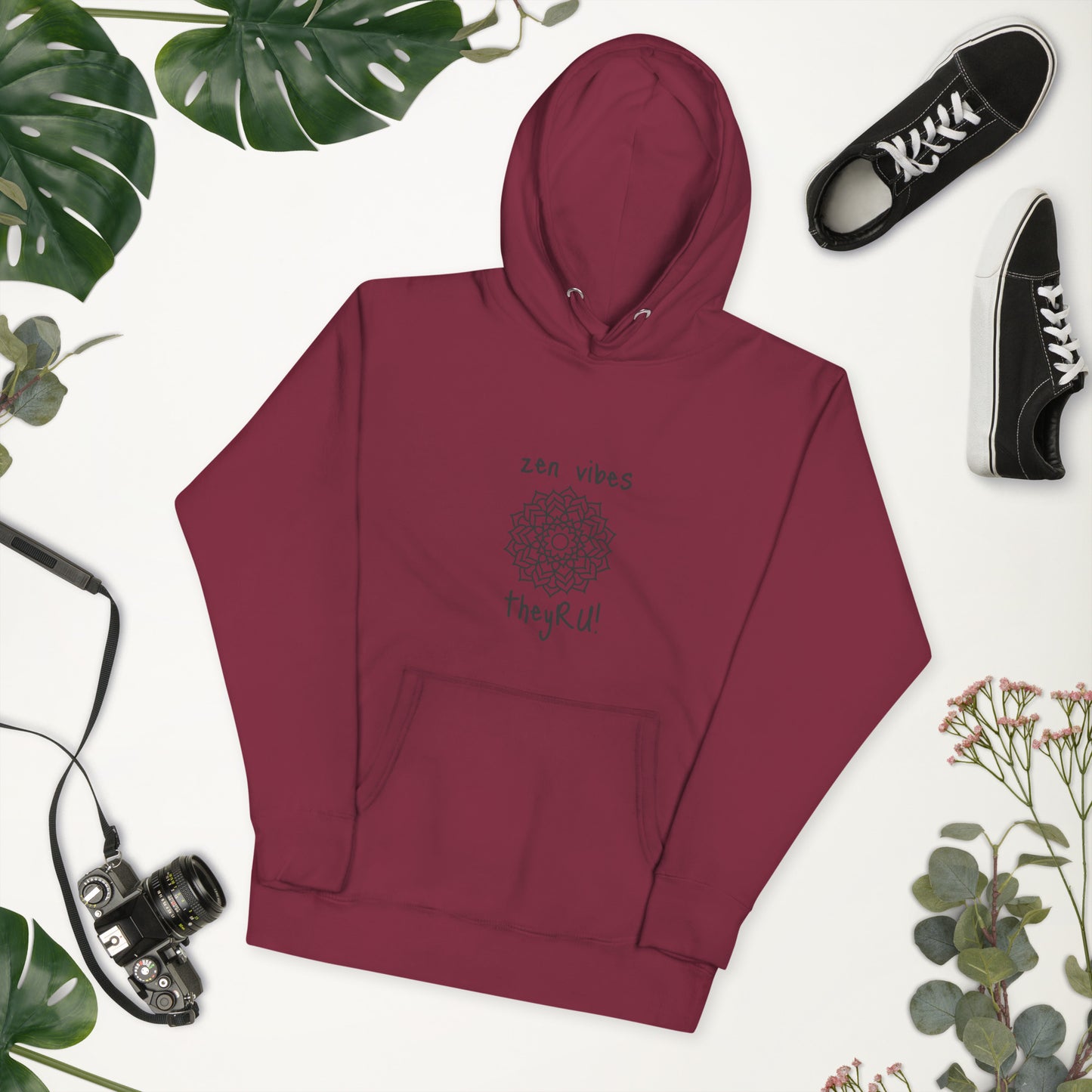 Zen Vibes Mandala Graphic Unisex Hoodie