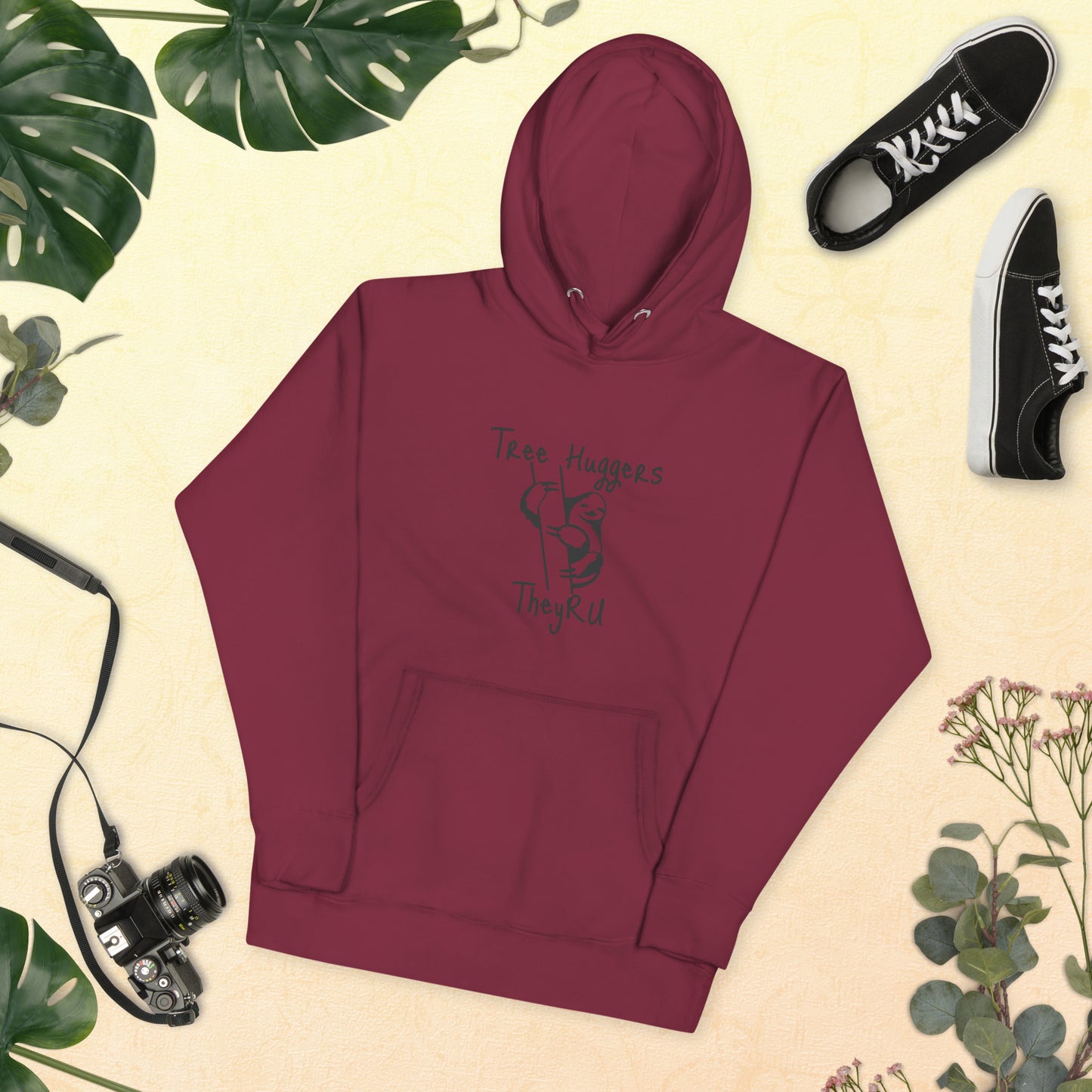 Tree Huggers Graphic Unisex Hoodie