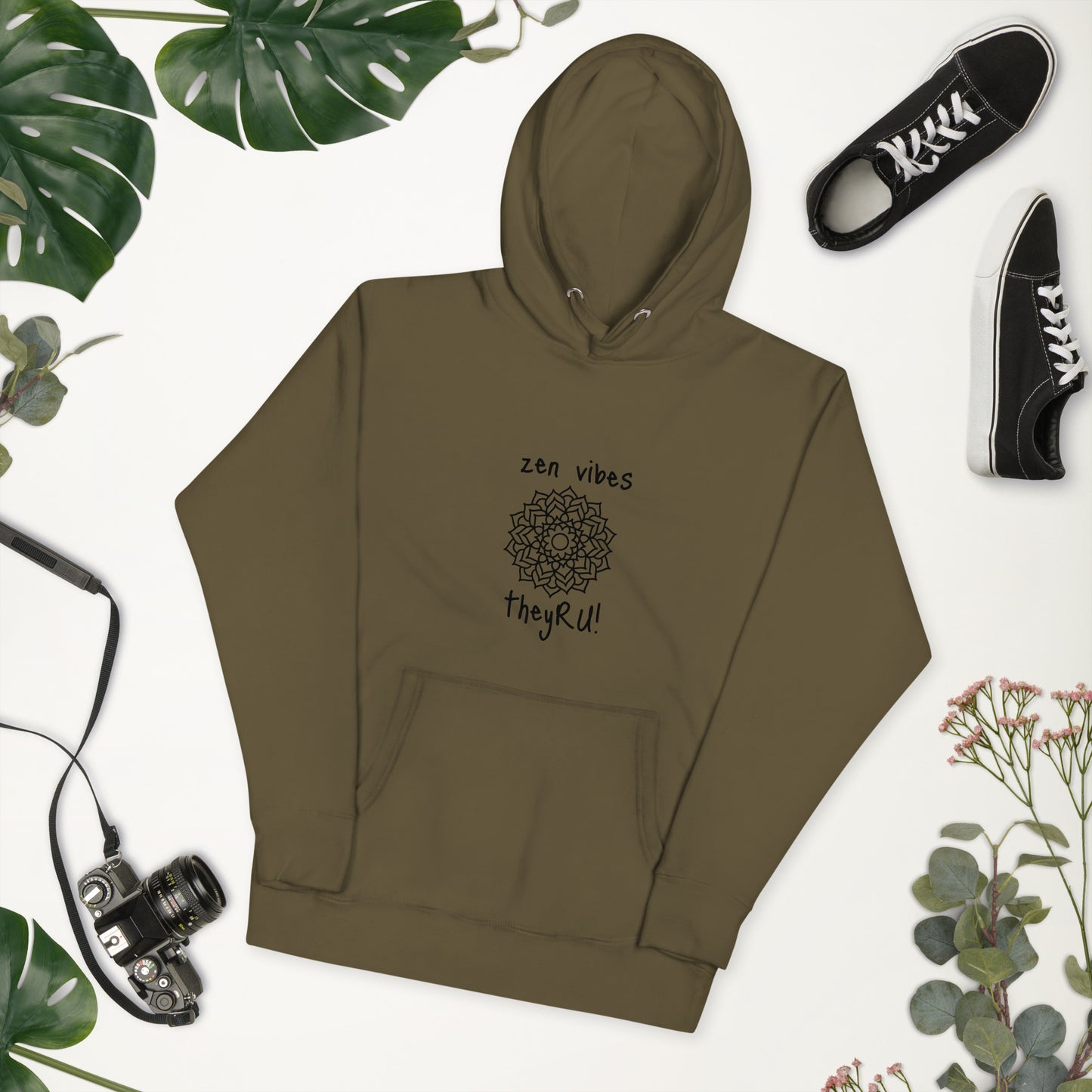 Zen Vibes Mandala Graphic Unisex Hoodie