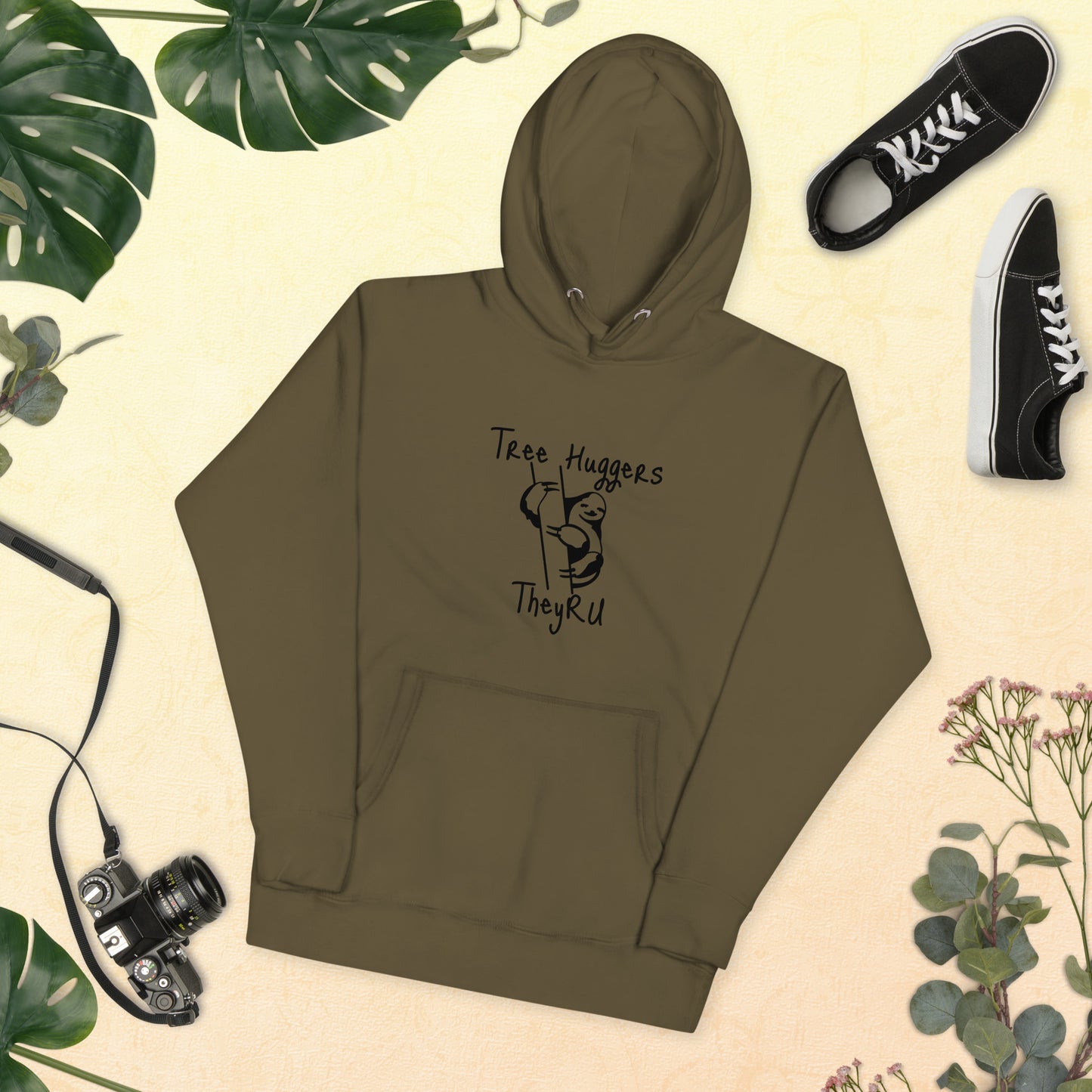 Tree Huggers Graphic Unisex Hoodie