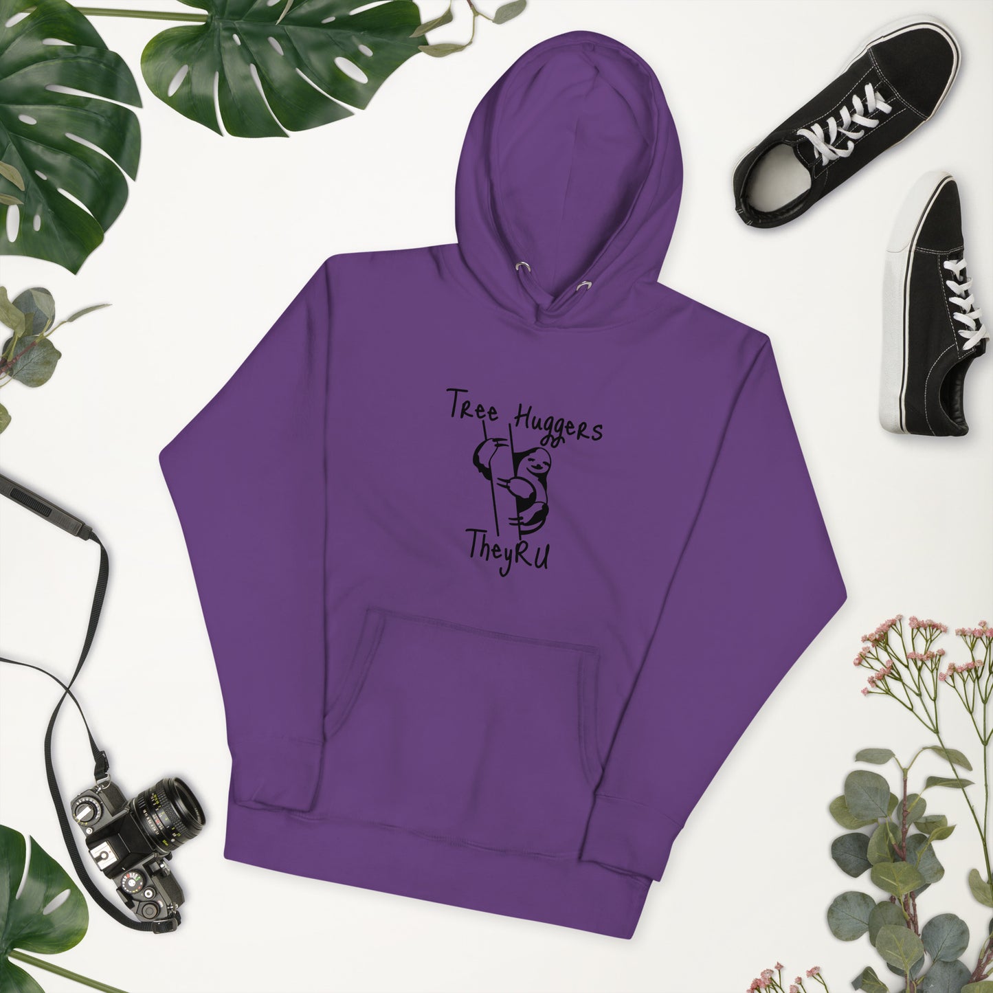 Tree Huggers Graphic Unisex Hoodie