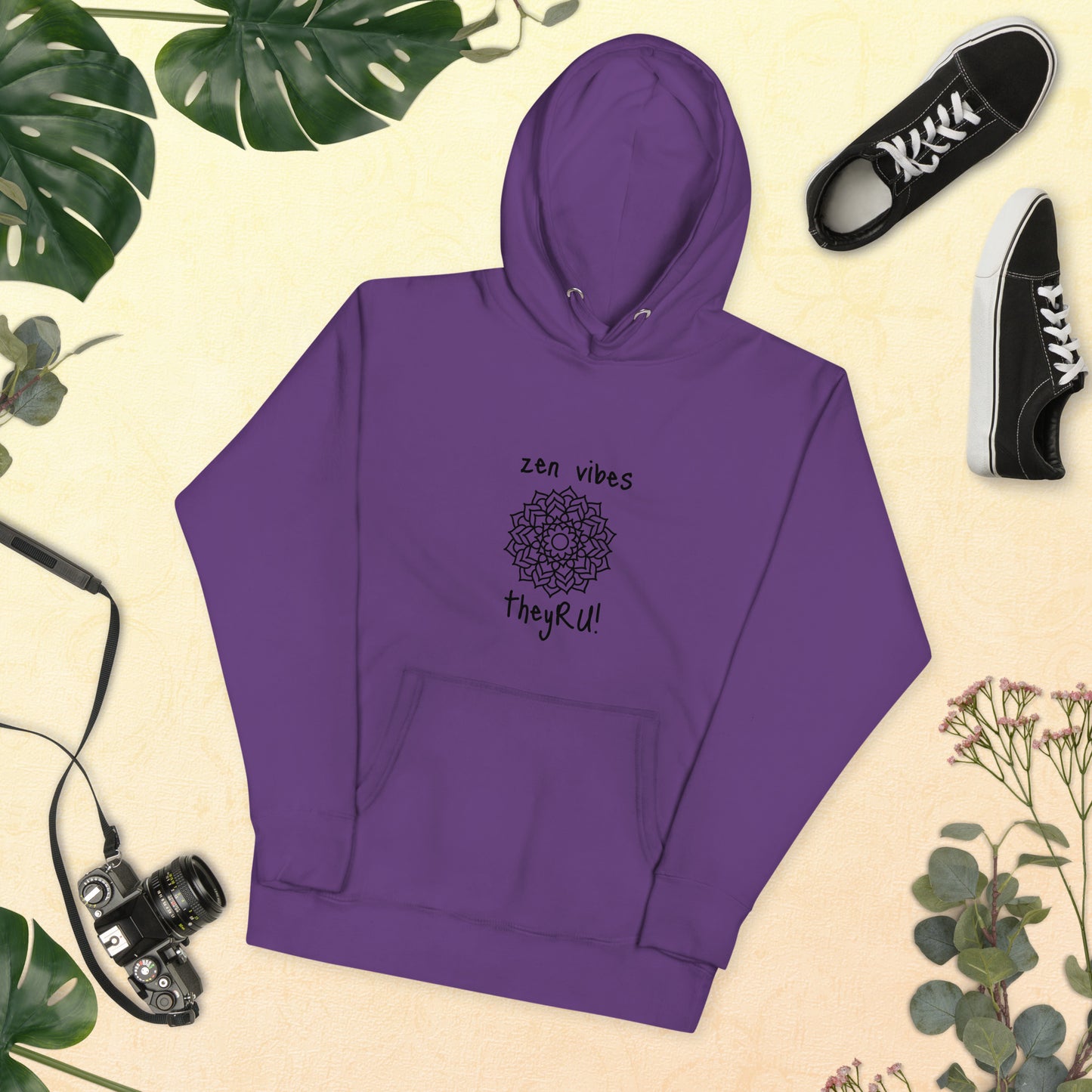 Zen Vibes Mandala Graphic Unisex Hoodie