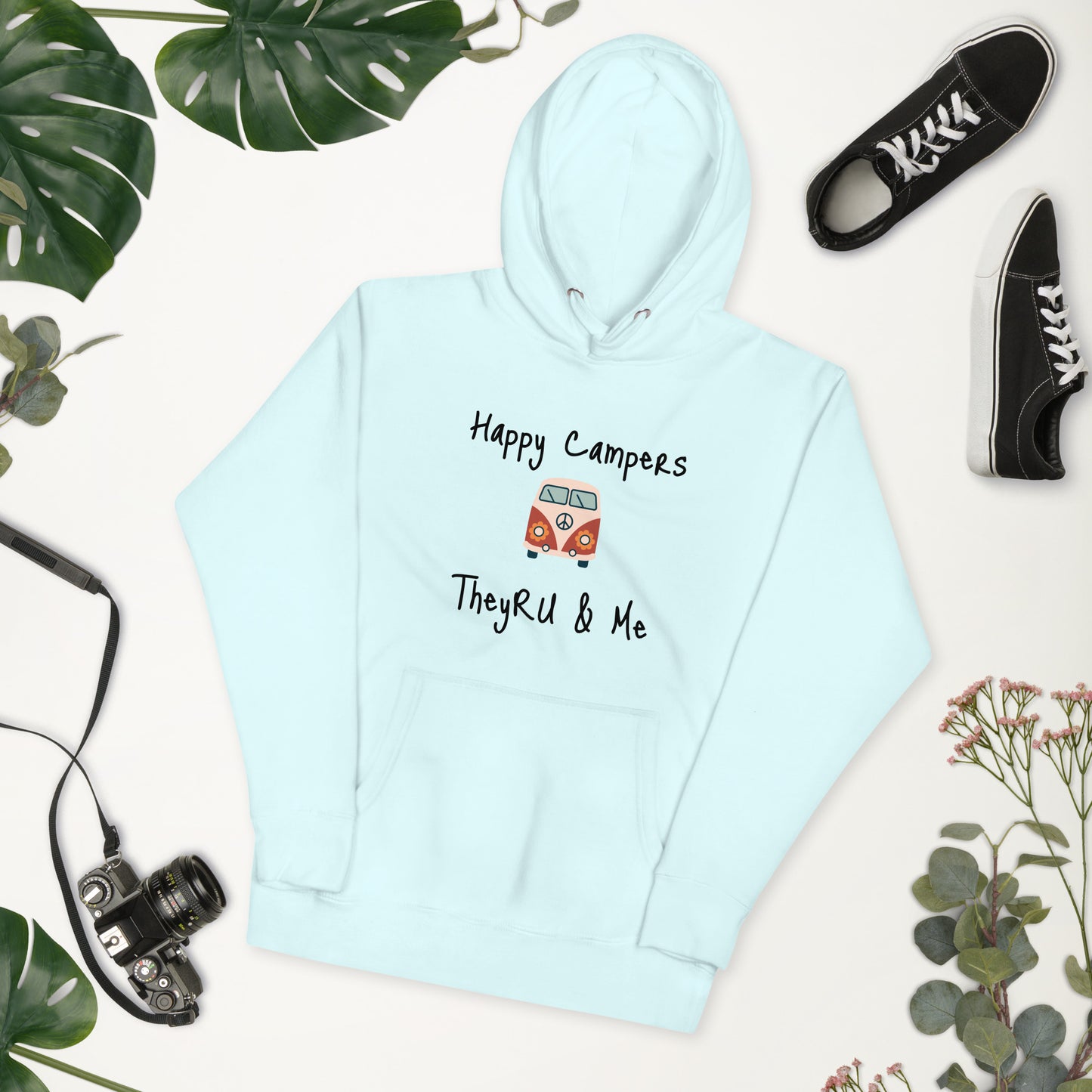 Happy Campers Van Graphic Unisex Hoodie