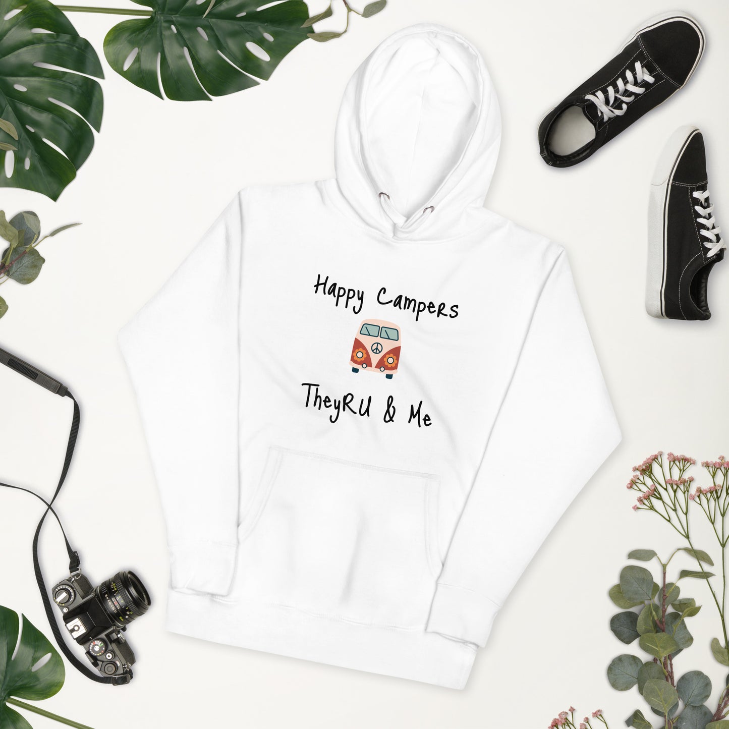 Happy Campers Van Graphic Unisex Hoodie