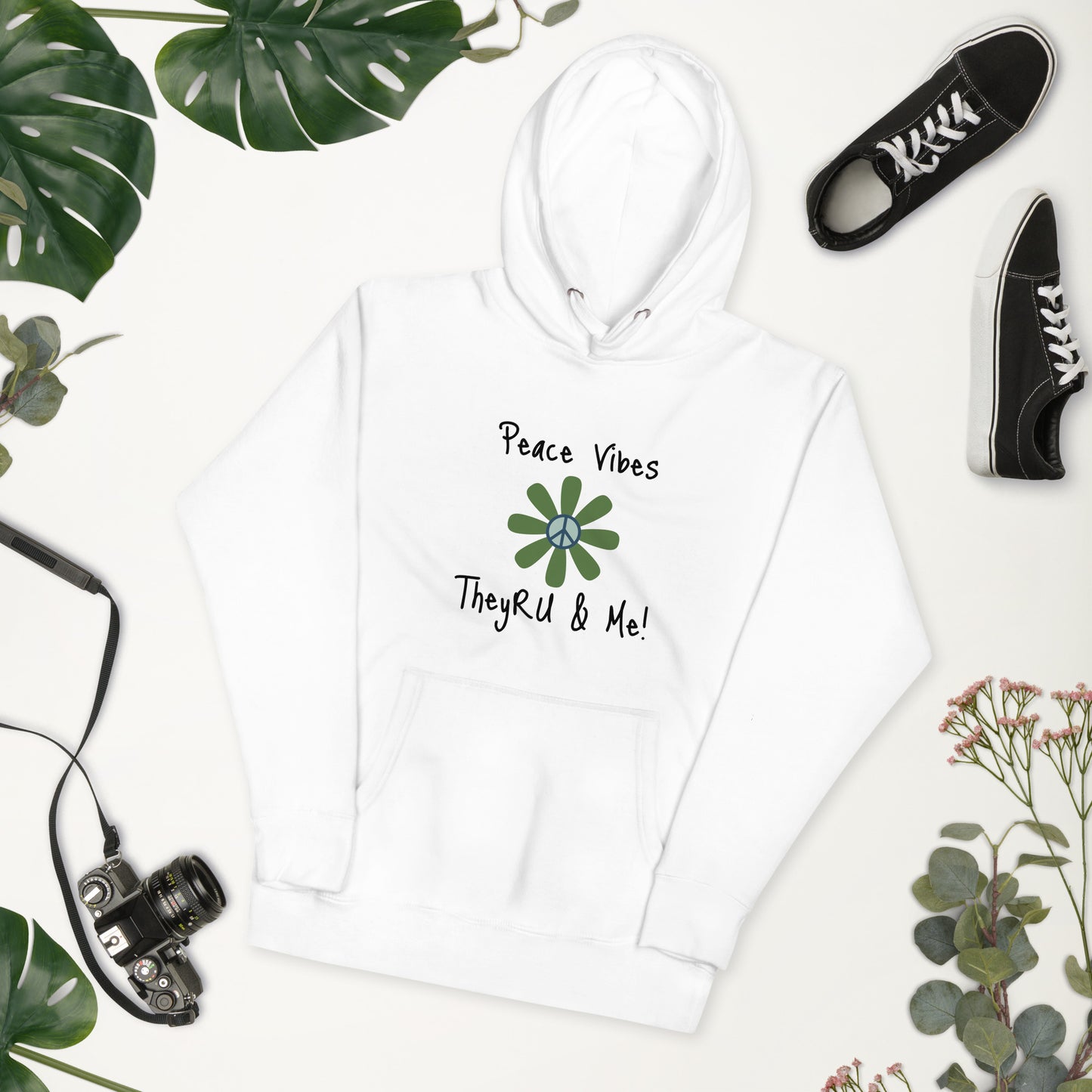 Peace Vibes Graphic Unisex Hoodie