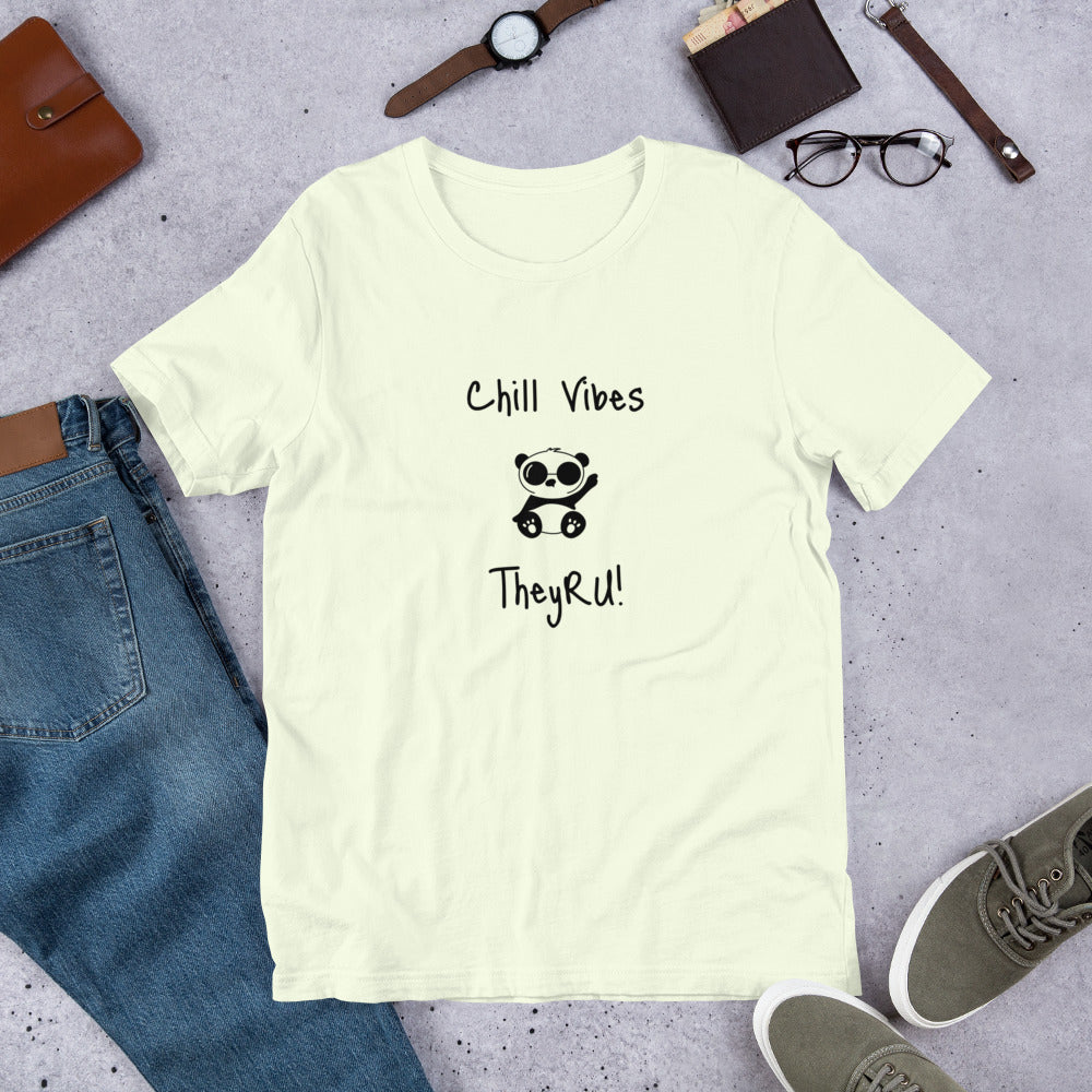 Chill Vibes Panda Graphic Unisex t-shirt