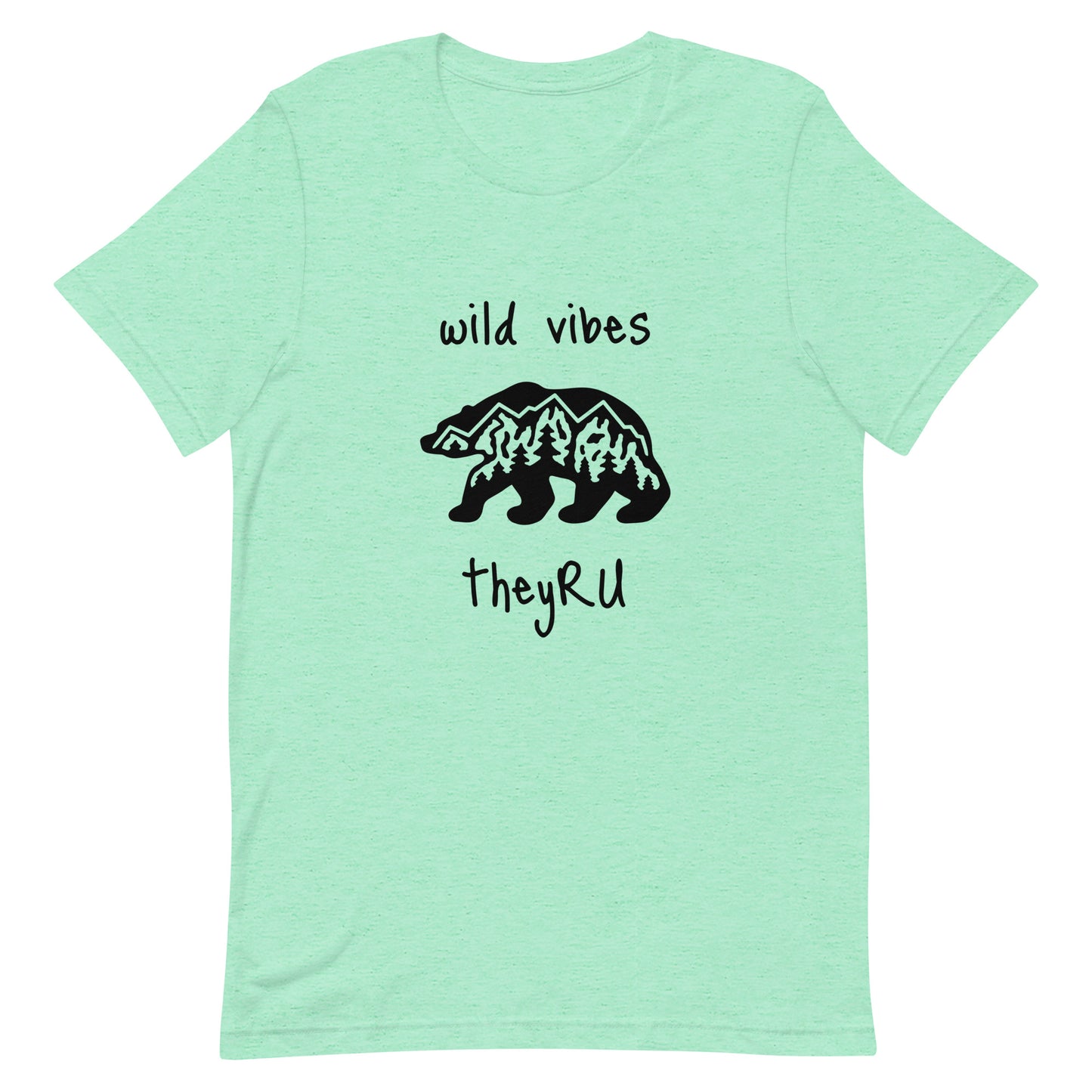 Wild Vibes Bear Graphic Unisex t-shirt