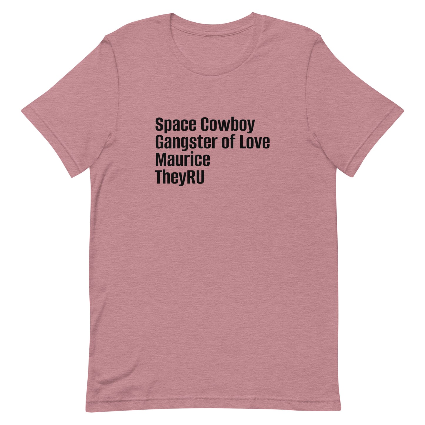 Space Cowboy Gangster Maurice Unisex t-shirt