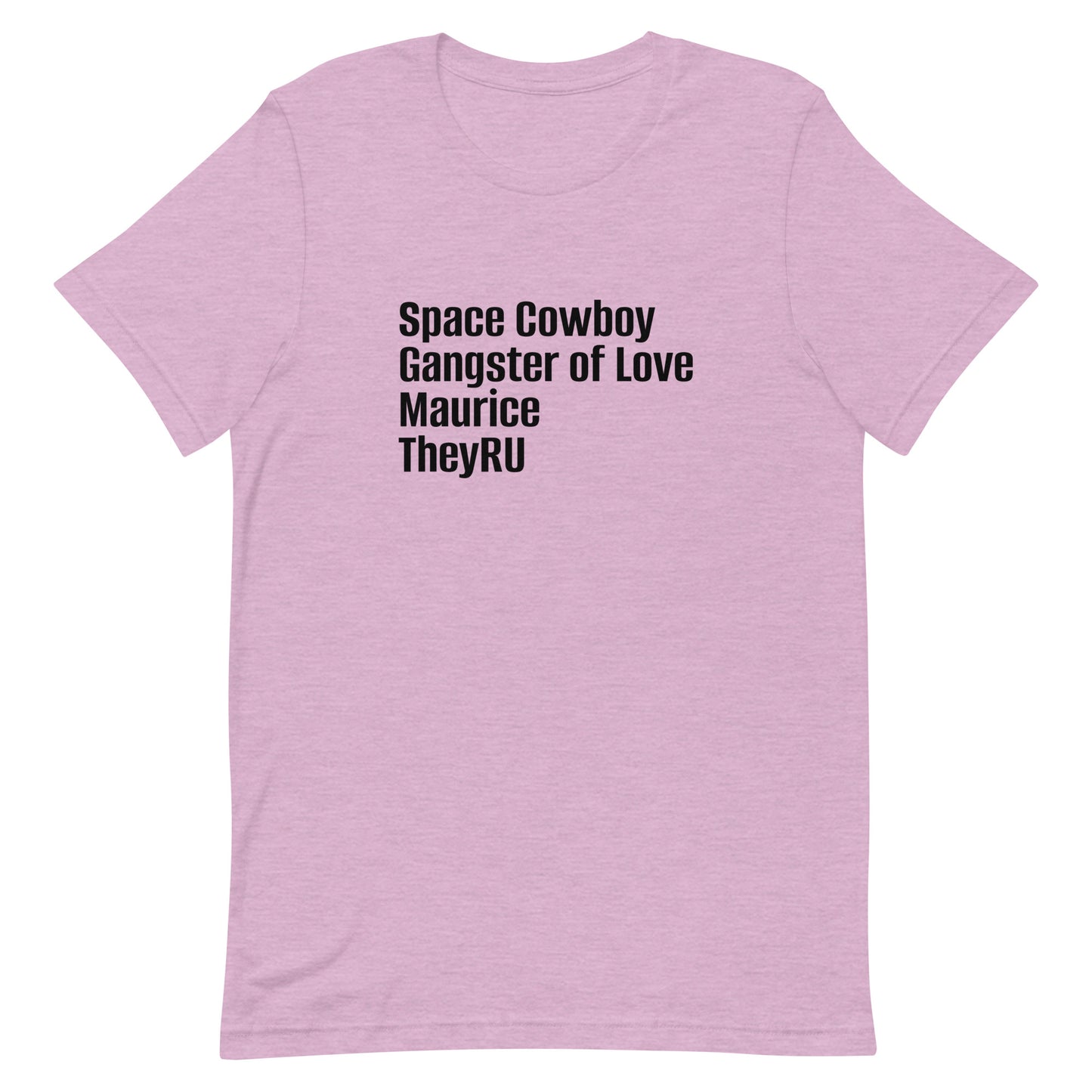 Space Cowboy Gangster Maurice Unisex t-shirt