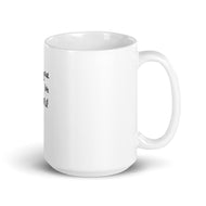 Living Your Best Life White glossy mug
