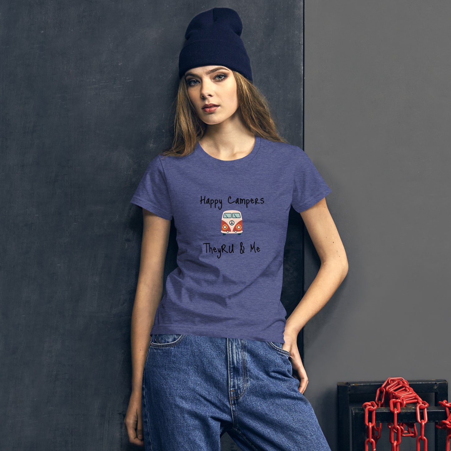 Happy Campers Van Graphic Women's short sleeve t-shirt