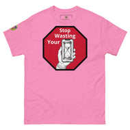 Hour glass Stop wasting your time t shirt
