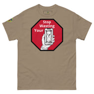 Hour glass Stop wasting your time t shirt