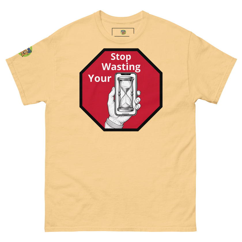 Hour glass Stop wasting your time t shirt