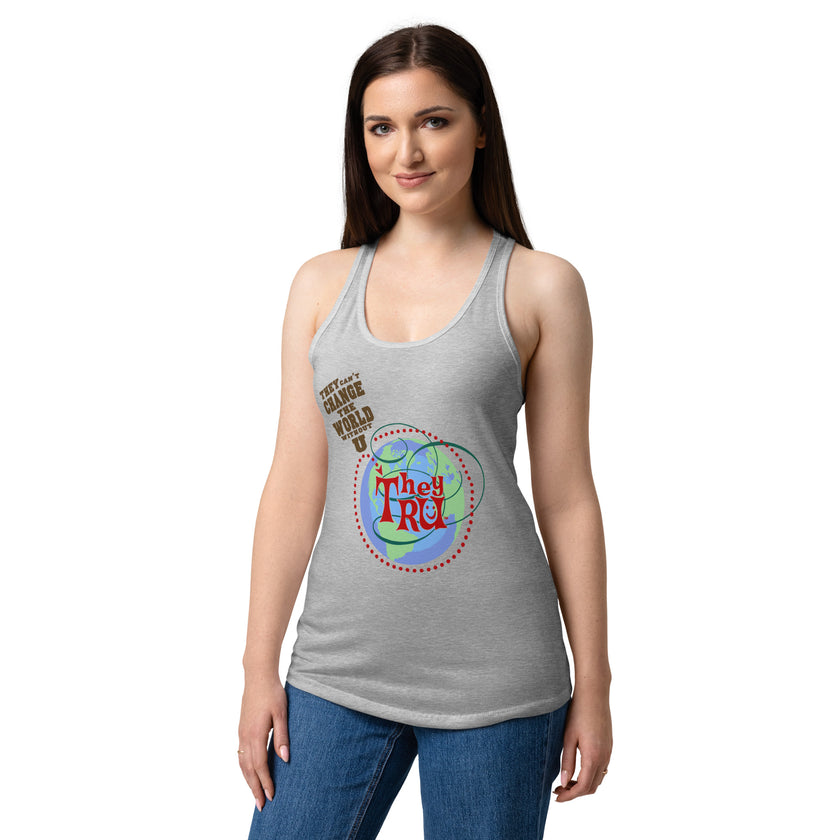 Women’s fitted racerback tank top