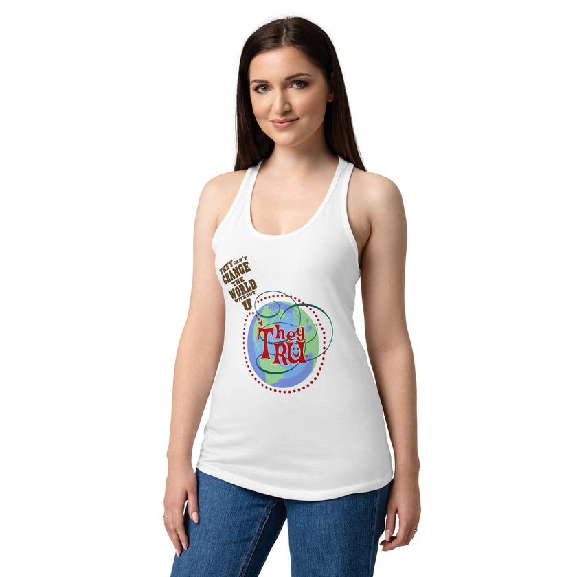 Women’s fitted racerback tank top