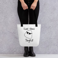 Cool Vibes Ghost Graphic Tote bag