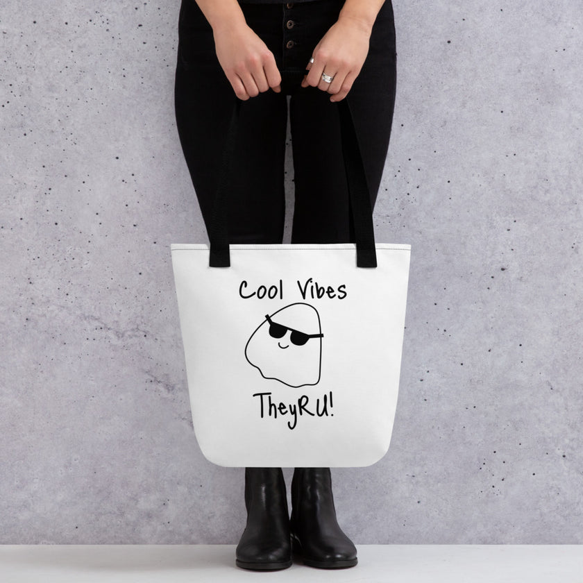 Cool Vibes Ghost Graphic Tote bag
