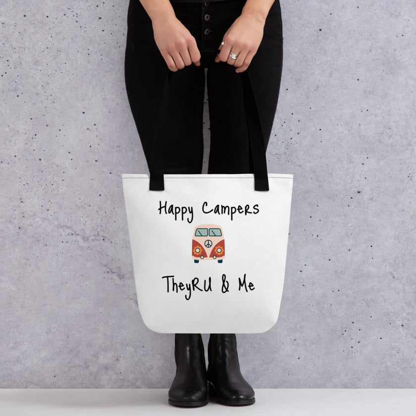 Happy Campers Van Graphic Tote bag