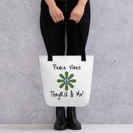 Peace Vibes Graphic Tote bag