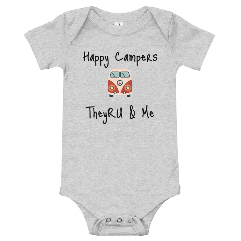 Happy Campers Van Graphic Baby short sleeve one piece
