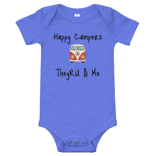 Happy Campers Van Graphic Baby short sleeve one piece