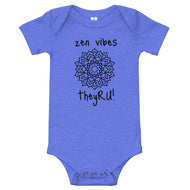 Zen Vibes Mandala Graphic Baby short sleeve one piece