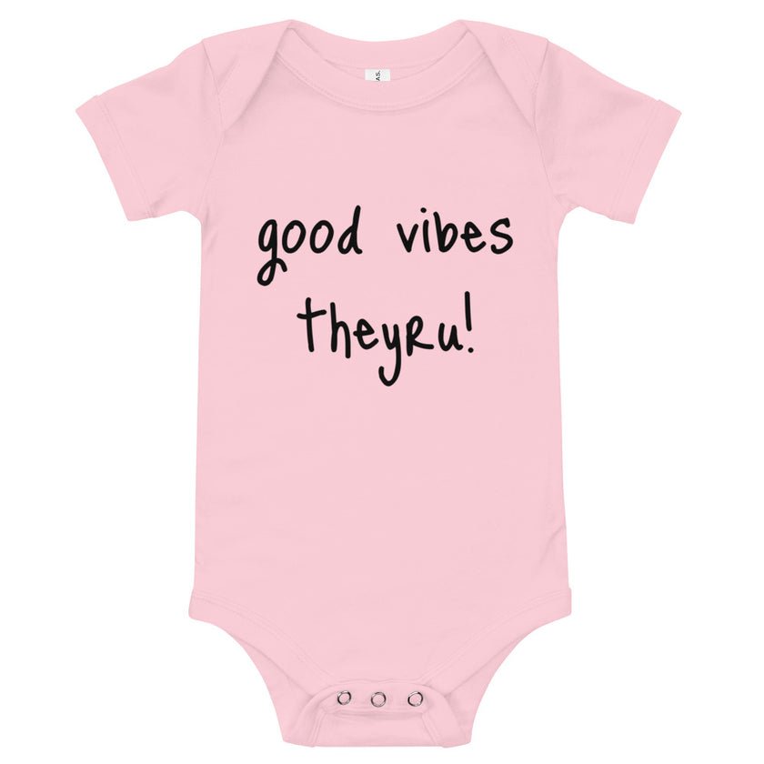 Good Vibes Baby short sleeve one piece