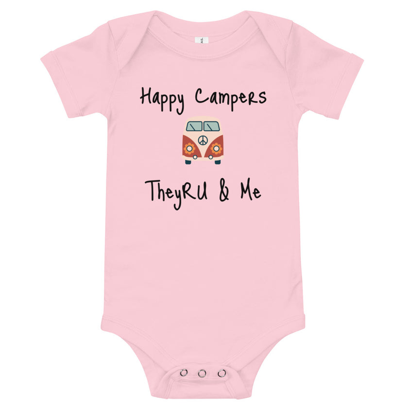 Happy Campers Van Graphic Baby short sleeve one piece