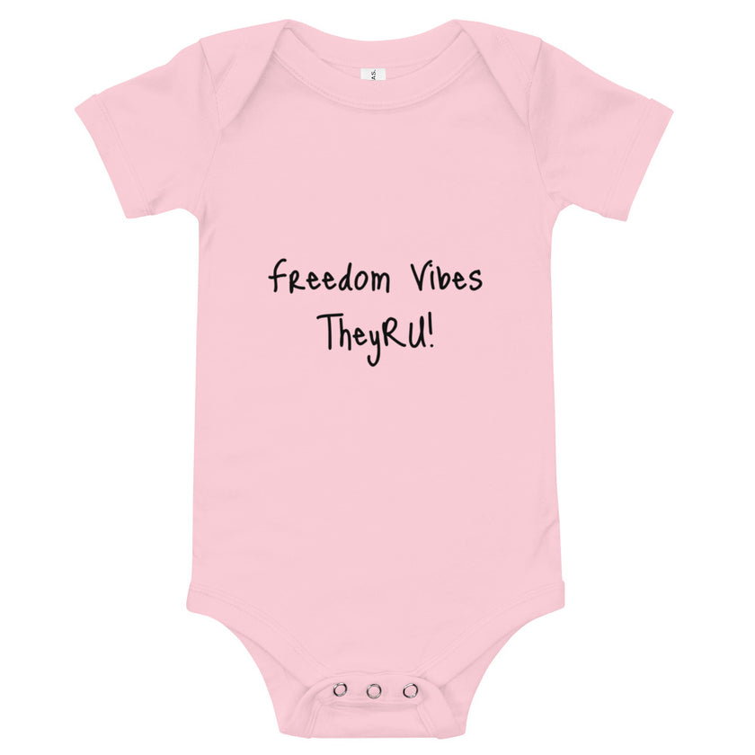 Freedom Vibes Baby short sleeve one piece