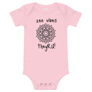 Zen Vibes Mandala Graphic Baby short sleeve one piece