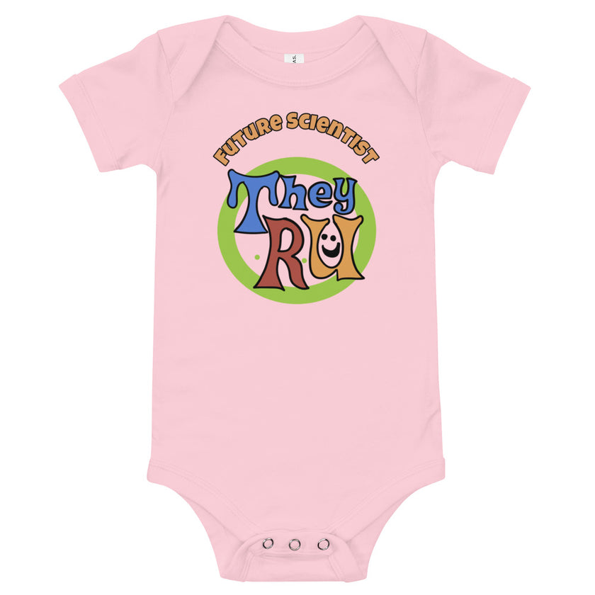 Baby short sleeve one piece Future Scientist Retro TheyRU
