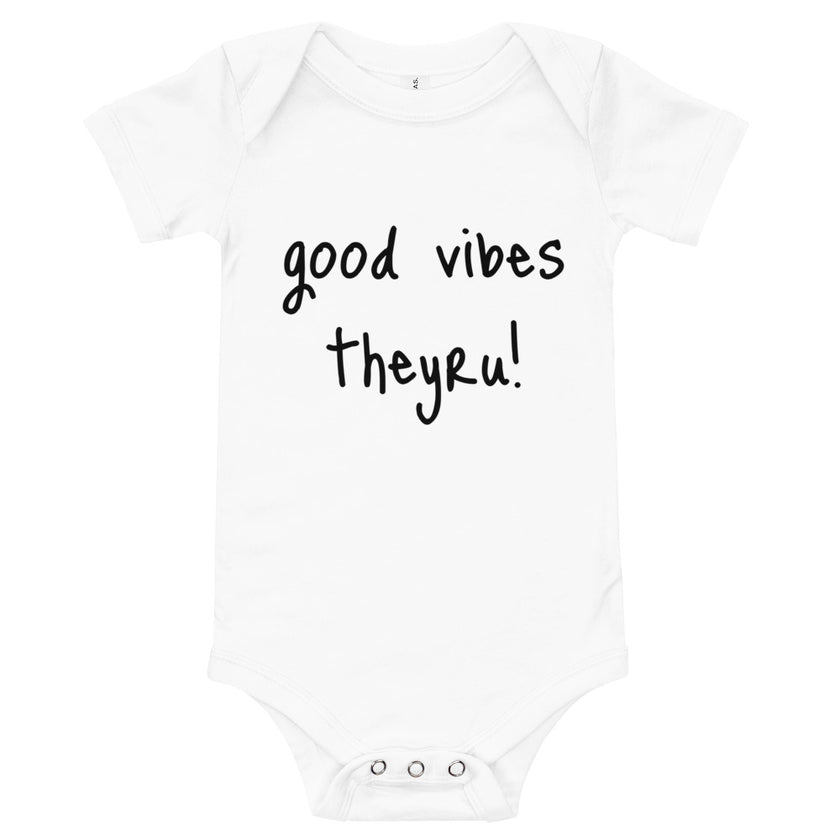 Good Vibes Baby short sleeve one piece