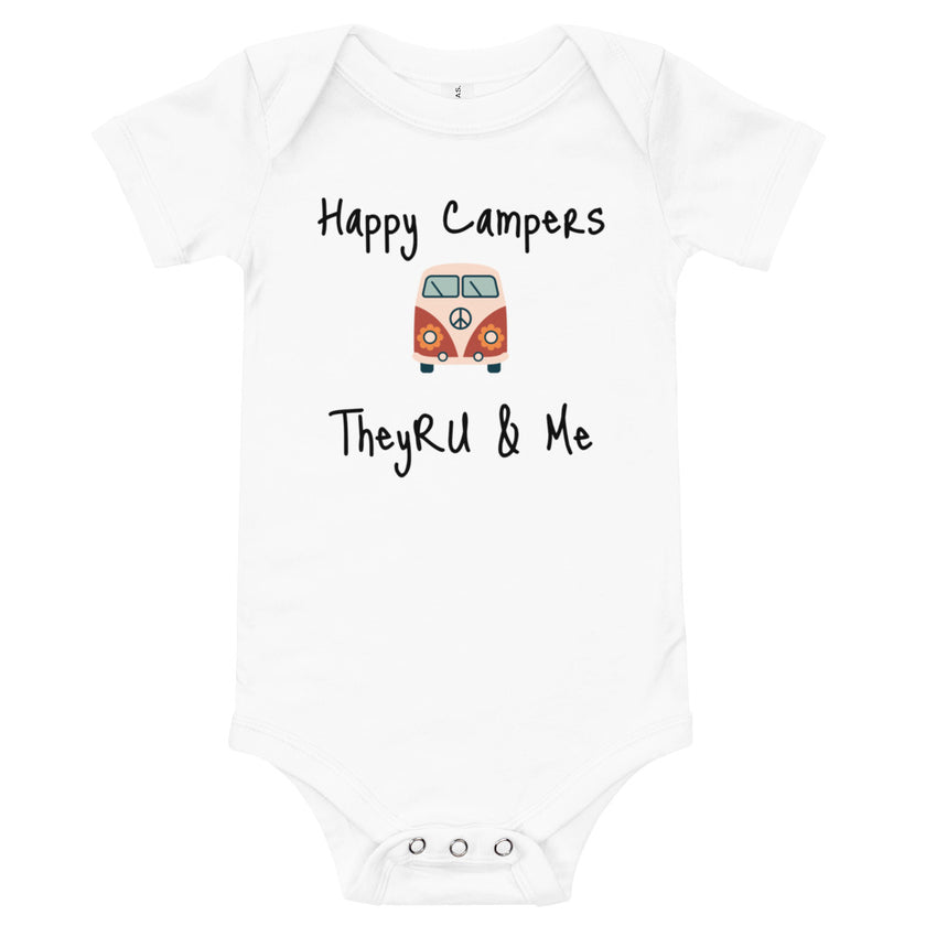 Happy Campers Van Graphic Baby short sleeve one piece