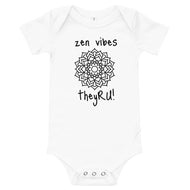 Zen Vibes Mandala Graphic Baby short sleeve one piece