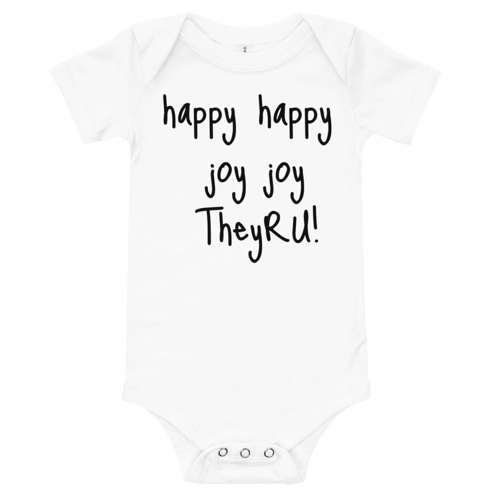 Happy Happy Joy Joy Baby short sleeve one piece
