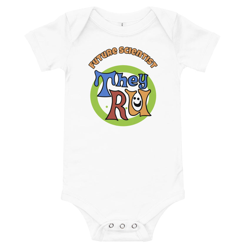 Baby short sleeve one piece Future Scientist Retro TheyRU