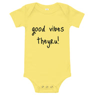Good Vibes Baby short sleeve one piece